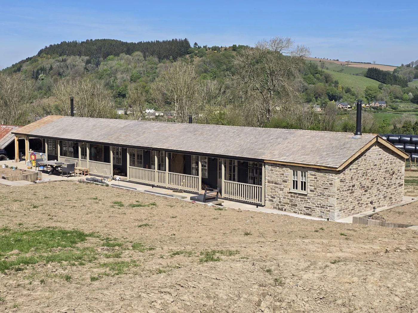 New build stonework in Shropshire